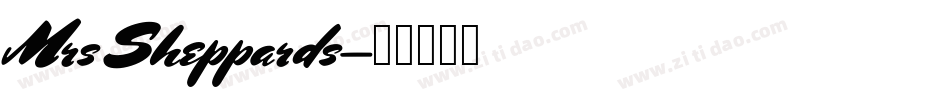 Mrs Sheppards字体转换